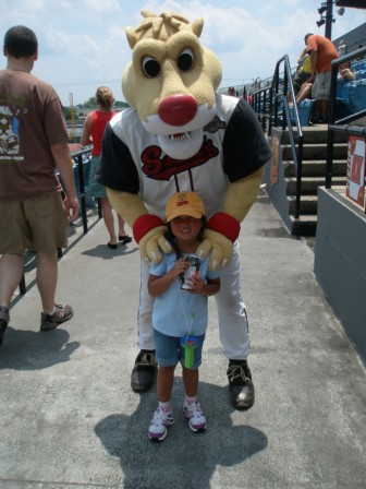 Kasen and Ozzie at the Sounds Game